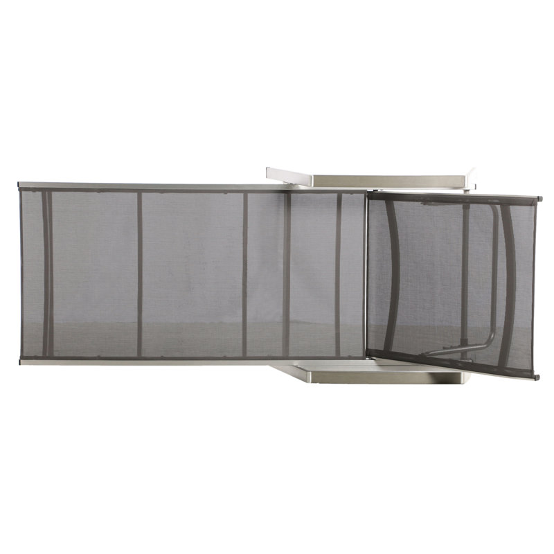 Stylish And Functional Outdoor Chaise Lounges With Aluminum Frame Ventilating Mesh Seating, Adjustable For Patio, Grey, 79.01 W X 27.62 D 21.08 H, Of Two Lightweight Lounge Air - Circulating Seating