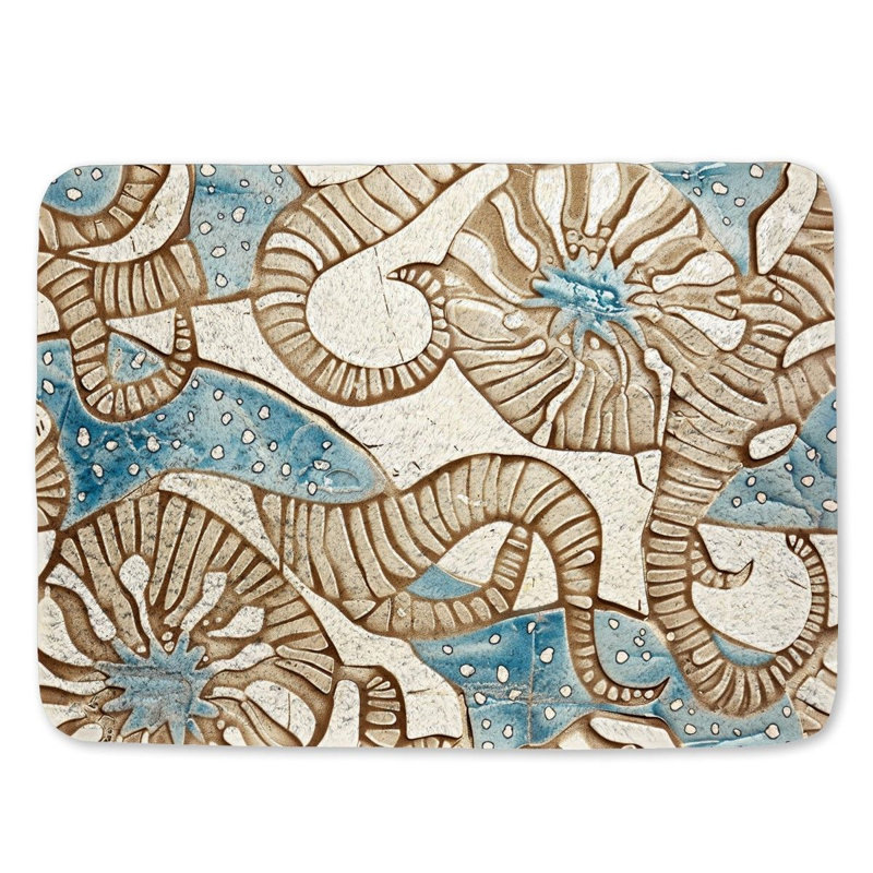 Tapis pour salle de bain Deraz, L 17 po x L 24 po