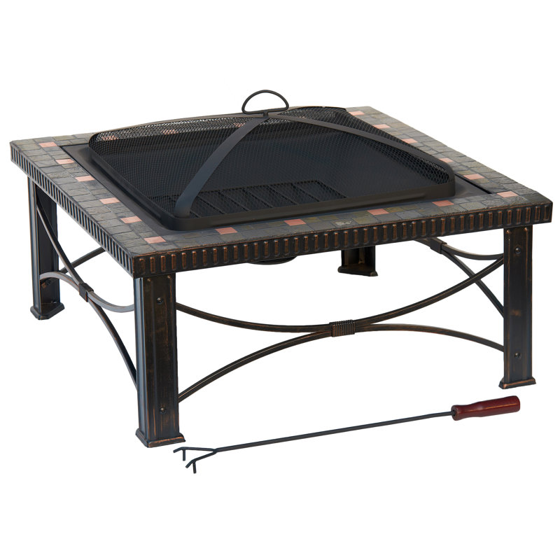 Story Square Steel Wood Burning Smokeless Fire Pit