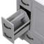 Meuble-lavabo 36 po, finition grise, 6 tiroirs, tablette réglable, armoire moderne en bois massif, gris-1680184028