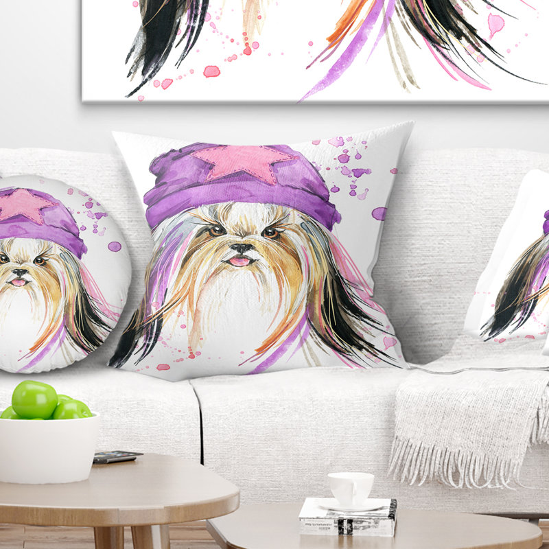 Oreiller jolie pour chien avec coussin starred, 16 po x 1 po, Coussin décoratif