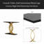 Console d'appoint, pieds d'entrée en métal entrelacés de luxe, mobilier d'entrée haut de gamme