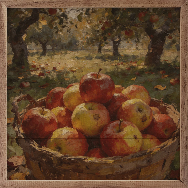 Boisseau de pommes, H 24 po x l 24 po