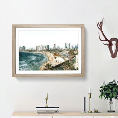 Tel Aviv Israel Skyline - Framed Print