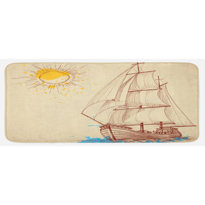 Tapis de cuisine nautique