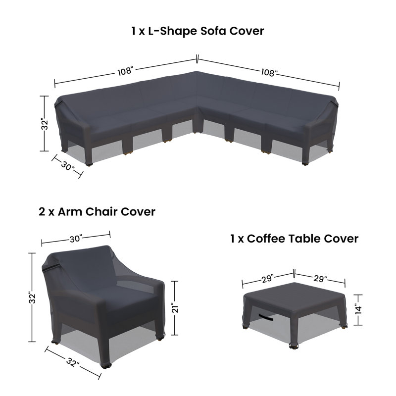 Pazel Outdoor Conversation Sets Group Seating Patio Furniture Covers