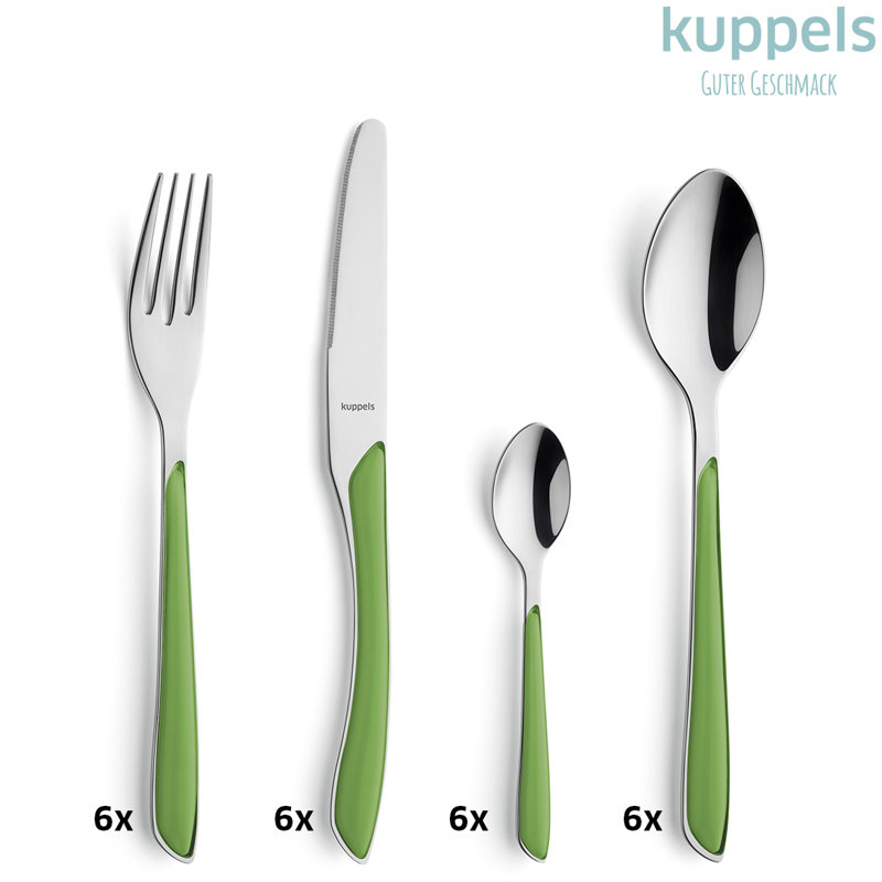 PRISMA Besteckset 24-teilig, Spring Green