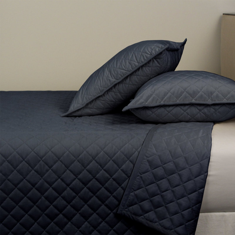 Paris Coverlet, King Coverlet + 3 Euro Shams, Navy