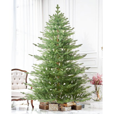 Cashmere Flocked Pre-Lit Fir Christmas Tree