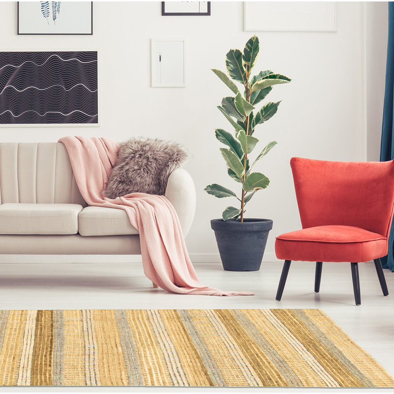 Wool Striped Indoor Rug