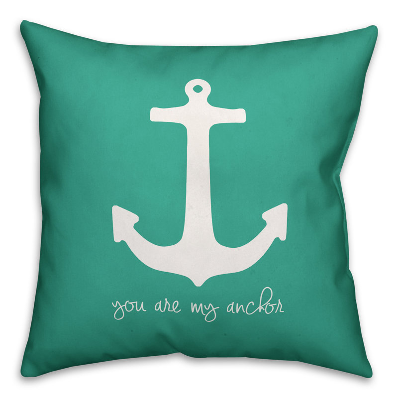 Anchor Throw Pillow