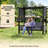 Outdoor Metal Patio Swing With Cushion-1278799133