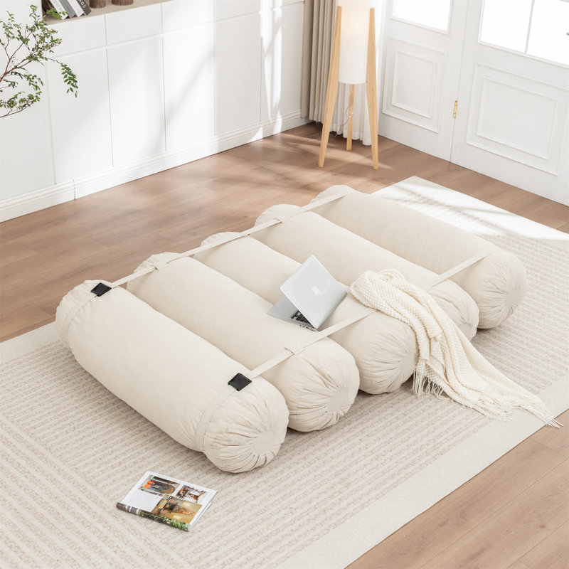 Canapé ajustable, Velours côtelé beige