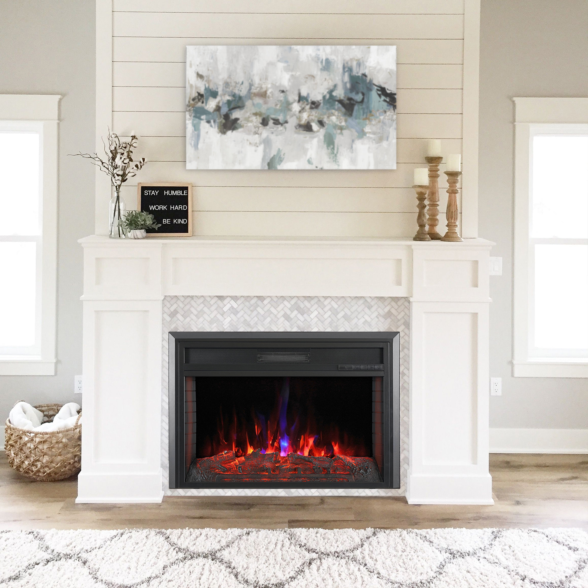 The Twillery Co.® Holyoke 32'' W Electric Fireplace Insert u0026 Reviews |  Wayfair