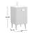 Saimah 20'' Single Bathroom Vanity with Ceramic Top-751009662-751009661