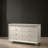 Ivory Crest Contemporary Style 6-drawer 54.5 In. Pearl White Dresser