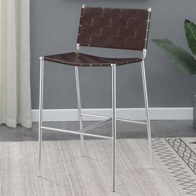 Brogun Upholstered Faux Leather Counter Stool