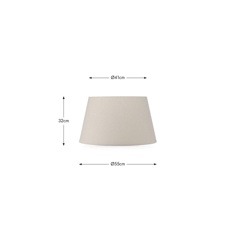 Lorine Empire Lamp Shade, 32cm H x 55cm W x 55cm D