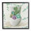 « succulent bouquet toilette salle de bain », impression sur toile