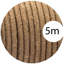 5m 2 Core Round Fabric Electrical Cable Braided Flex Cord for Lightning Lamp and DIY Projects-1378959457
