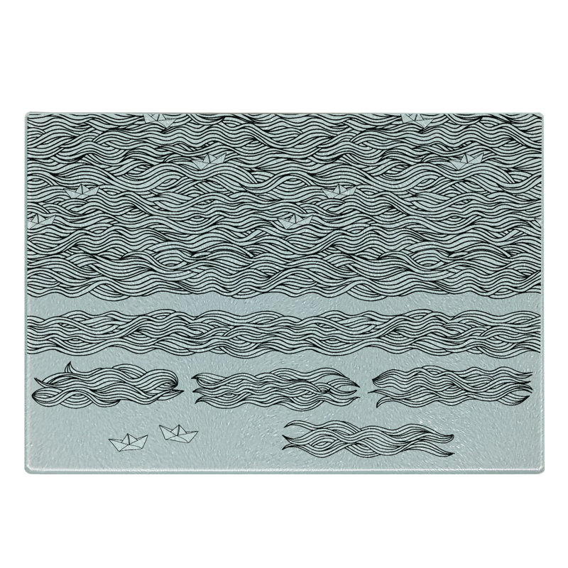 Planche à découper en verre trempé Ambesonne