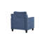 Chaise en chenille bleu marine