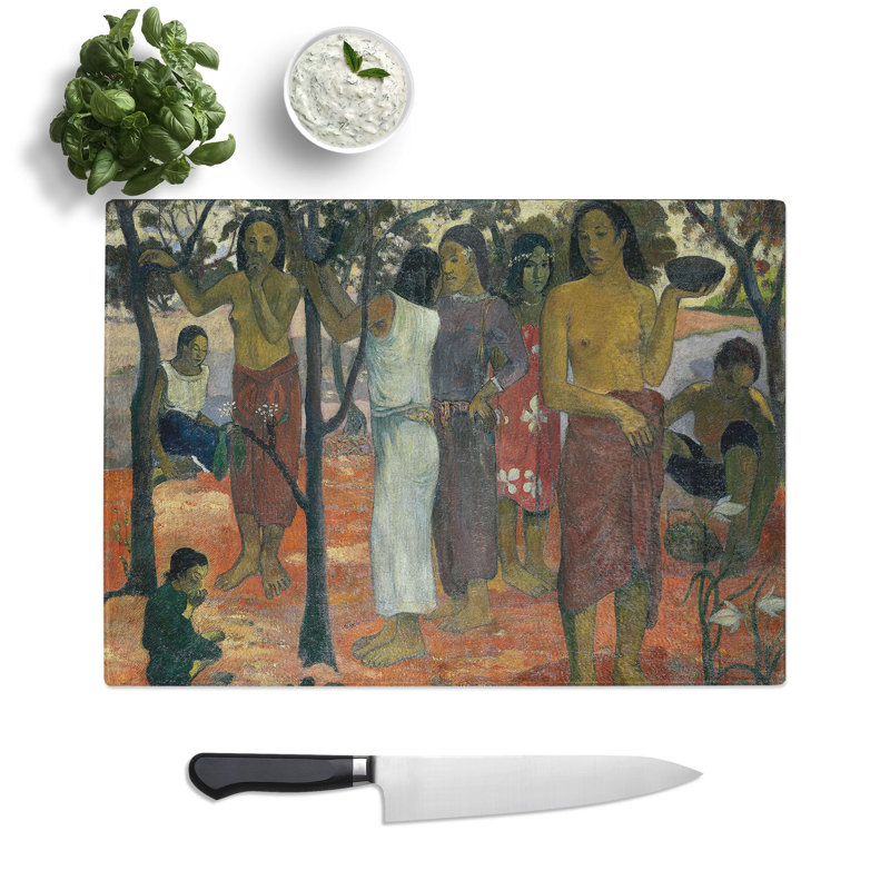 Nave Nave Mahana by Paul Gauguin Chopping Board, 0.4cm H x 28.5cm W x 39cm L