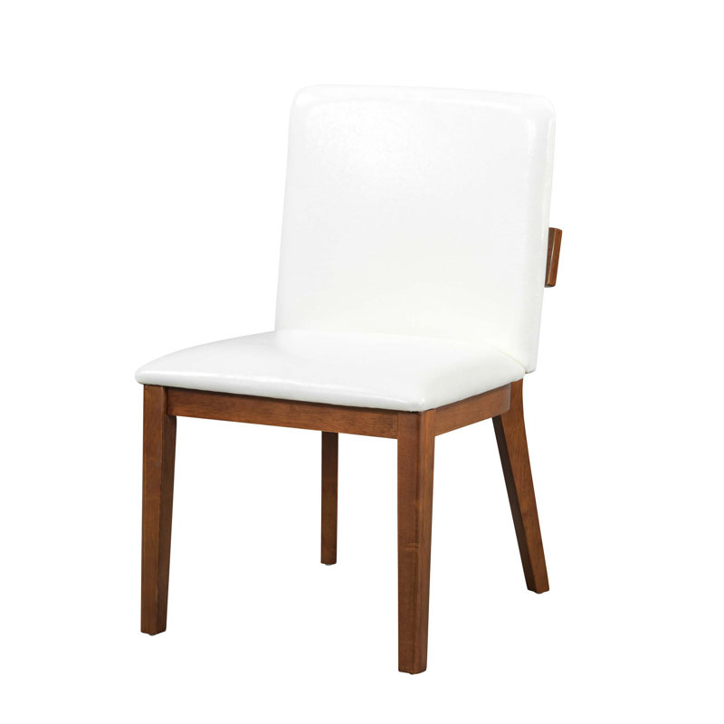 Modern - Ensemble de 2 chaises de salle à manger rembourrées en similicuir