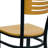 Prompton Slat Back Metal Restaurant Chair-427598018