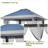 13x13 ft   with Mosquito Netting. One Push Instant Setup Canopy Tent. Adjustable Height Waterproof UV Resistant Outdoor Shelter with Sandbags for Garden. BBQ. Camping-124830046