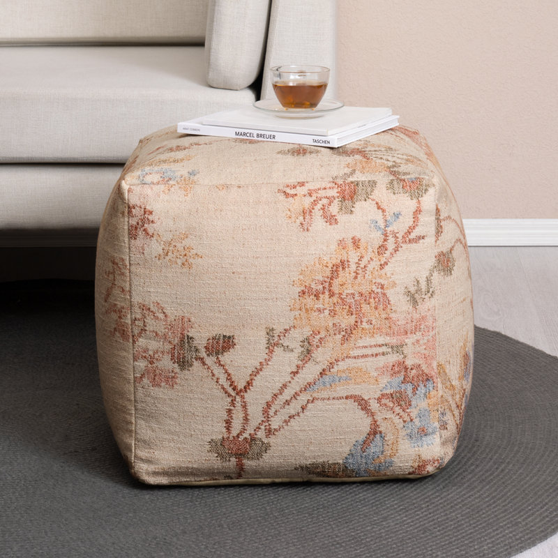 Repose-pieds Yinka, Beige Botanical