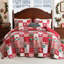 Ensemble de courtepointe de Noël, courtepointe en microfibre douce, couvre-lit léger pour l'hiver-119463800-119463804