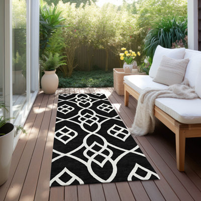 Malek Indoor/Outdoor Area Rug with Non-Slip Backing