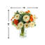 Assorted Ranunculus Floral Arrangement in Glass Vase