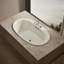 Underscore Oval 60" x 36" Drop In Undermount Whirlpool Acrylic Bathtub Heater-393395496