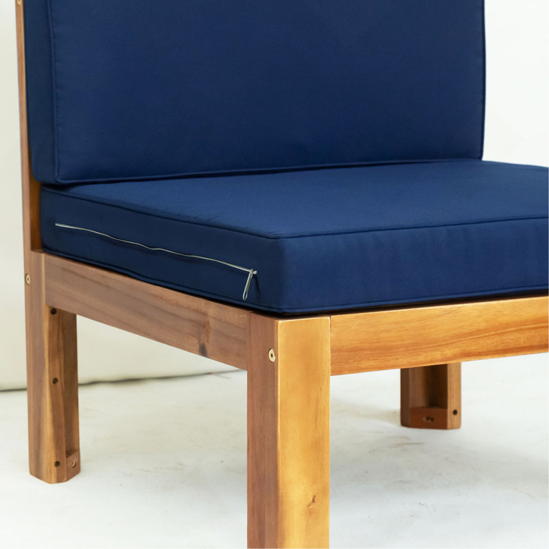 Ensemble de conversation modulaire avec canapé et coussins 5 pièces