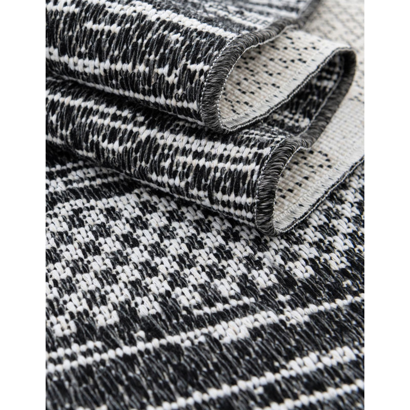 Tapis de couloir en coton Raelyn, Tapis de couloir 2 pi 7 po x 10 pi