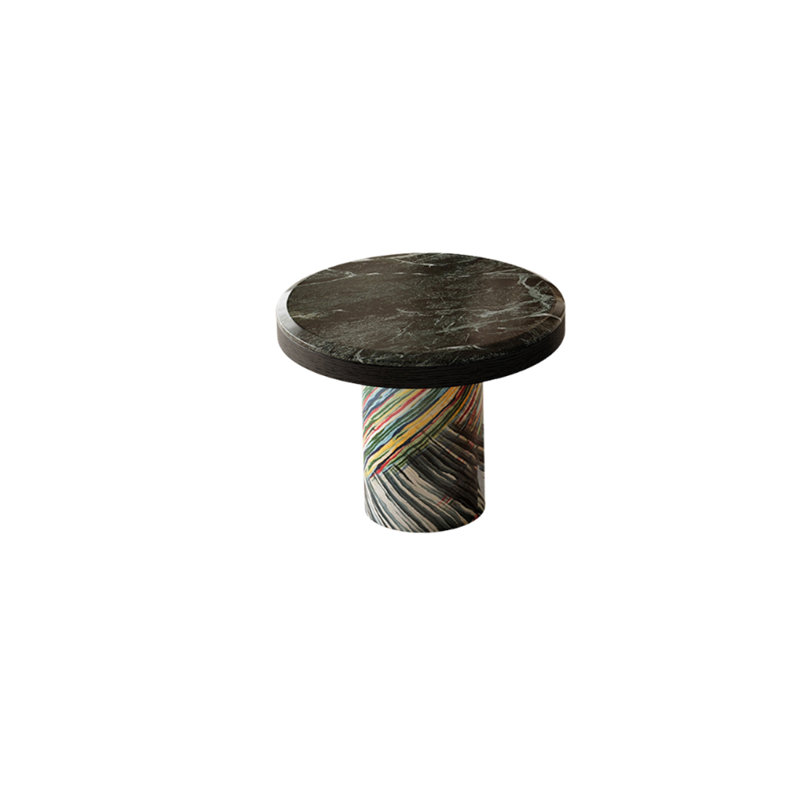 Table basse compacte en marbre, Vert
