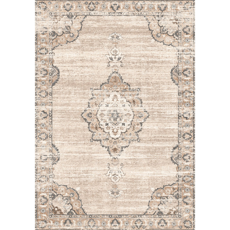Médaillon majestueux - 9 pi 2 po Tapis multicolore X 12 6 po