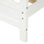 Lit plateforme simple en bois blanc avec tête de lit Sparkling
