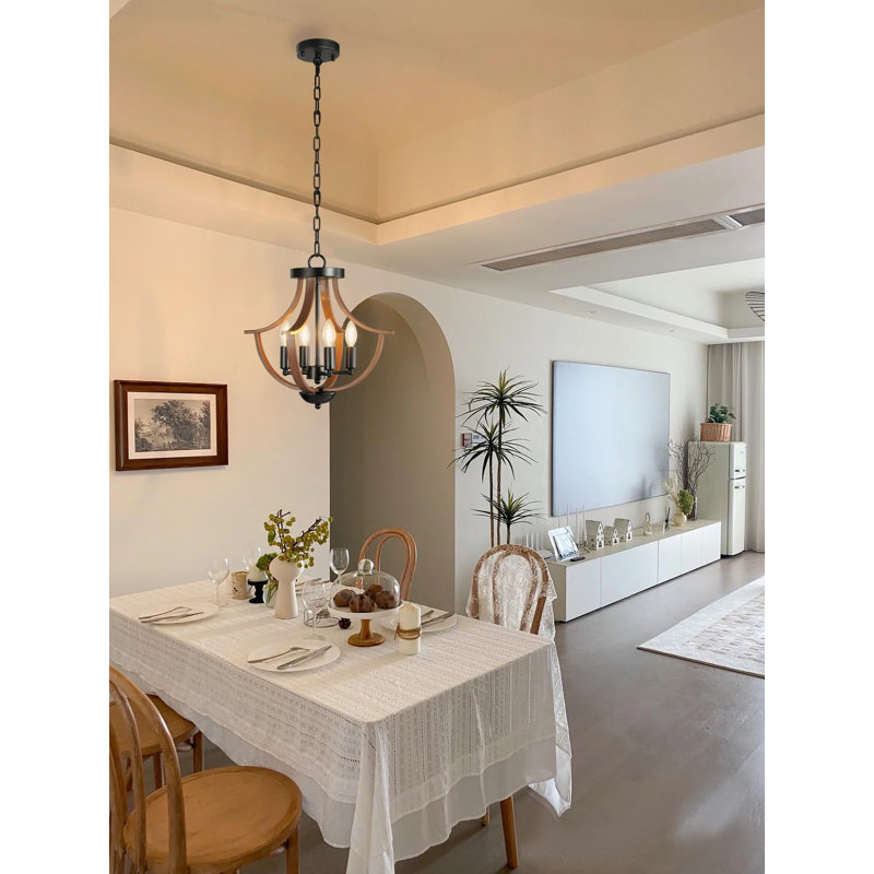 Luminaire suspendu moderne 4 lumières