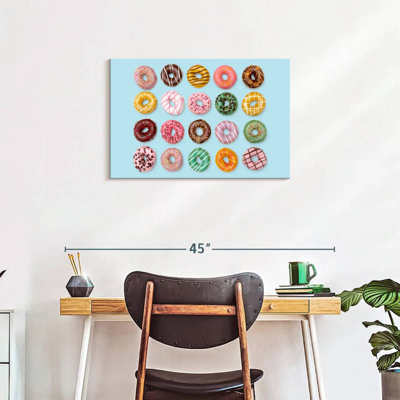 Various Glazed Doughnuts, 20" H x 30" W