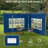 Outsunny Blue Polyester Side Wall for Canopy