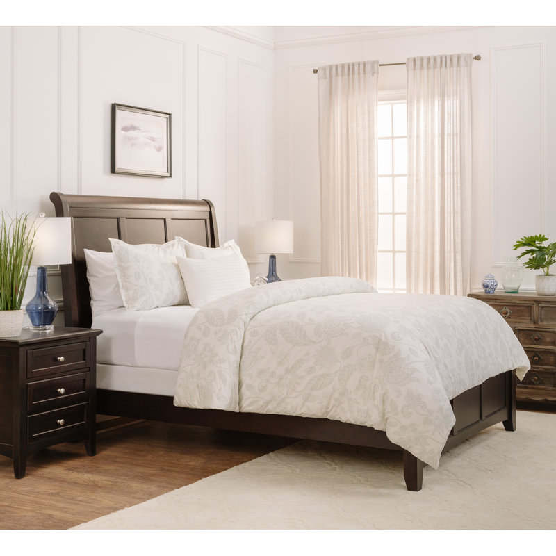 Paisley Sage Microfiber Queen Duvet Cover Set