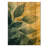 Green Yellow Summer Leaves Foliage Collage III - Leaves Wood Wall Art - On Natural Pine Wood-70358481