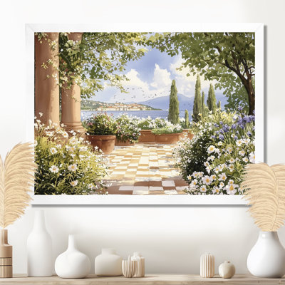 «Serene Scenic Gardens In Italy I», reproduction sur toile