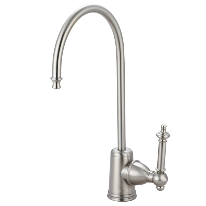 Robinet de filtration d'eau monocommande à 1 trou Kingston Brass Templeton, Nickel brossé