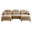 Chameau, 3 sièges, modulaire, plissé, éponge à haute résilience, combinaison de chenille flexible, coussins modulaires, design, espaces variés