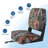 2 Pack Camouflage Economy Style Low Back Folding Boat Seats Thick Sponge Cushion Molded Plastic Frame Weather Resistant Foldable Captain Chair for Fishing Speedboat Sightseeing Cruising