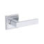 Sharpe Privacy Lever with Stepped Square Rose in Satin Nickel-1922028404